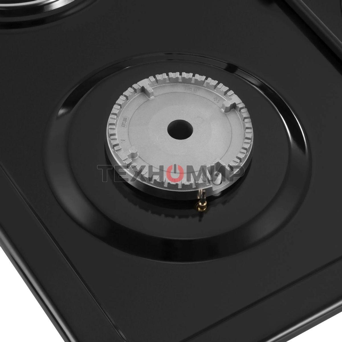 Комбинированная варочная панель Maunfeld EEHE.64.5EB/KG, 4 конфорки, эмалированная сталь, черный