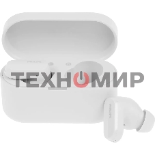 Гарнитура внутриканальные Philips TAT3508WT/00 белый беспроводные bluetooth в ушной раковине