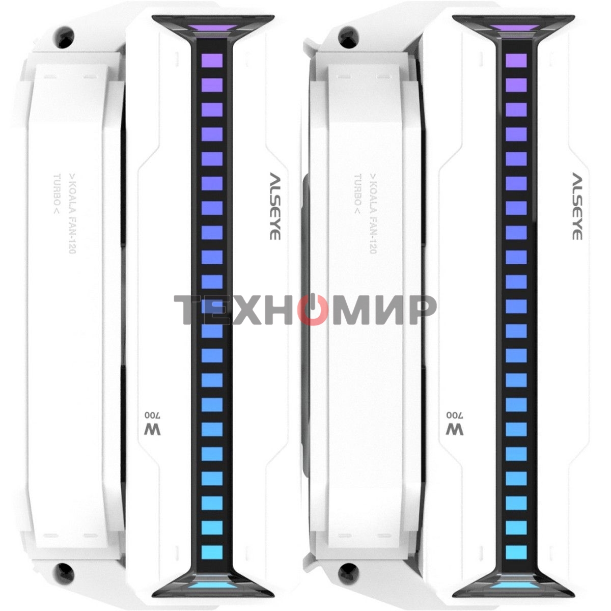 Кулер для процессора Alseye W700-W(USA) белый, 120 мм, алюминий/медь, 2200 об/мин, 35.3 дБ, 4 pin, 230 Вт, 159 мм