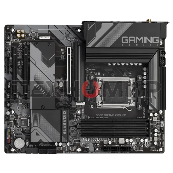 Материнская плата Gigabyte B650 GAMING X AX V2, AM5, AMD B650, 4xDDR5, 4xSATA, 3xM.2, 1xPCI-E 4.0 x16, 2xPCI-E 3.0 x1, 1xUSB-A 3.2 Gen 2, 3xUSB-A 3.2 Gen 1, 1xUSB-C 3.2 Gen 2, 1x 2.5Gb LAN, 3x3.5 мм, 7.1, ATX