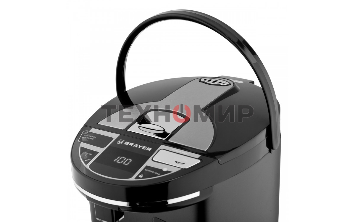 Термопот BRAYER BR1091, 1450 Вт, 5,5 л, 2 спос.подач.воды, LCD-дисп, поддерж.темпер,блокировка
