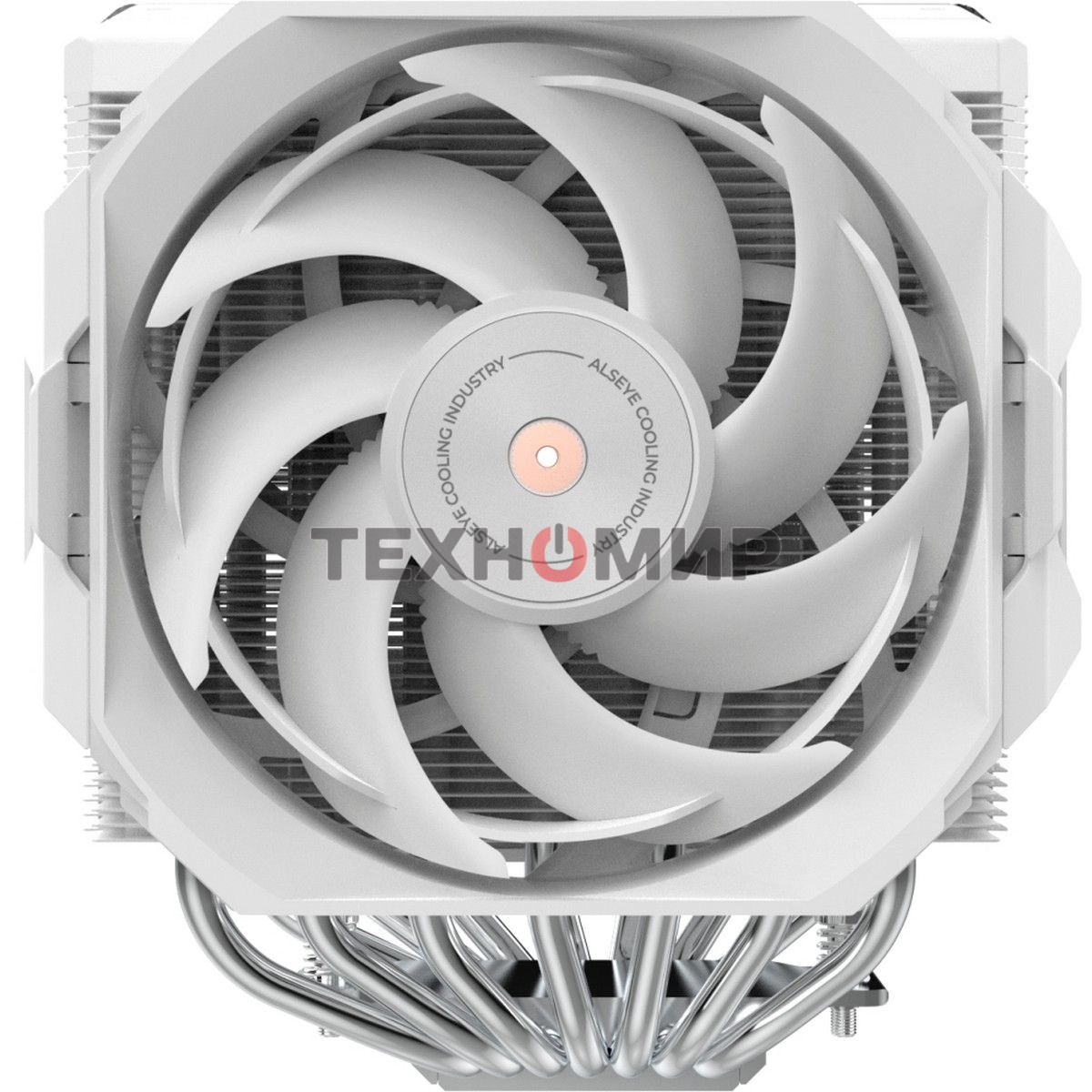 Кулер для процессора Alseye W700-W(USA) белый, 120 мм, алюминий/медь, 2200 об/мин, 35.3 дБ, 4 pin, 230 Вт, 159 мм