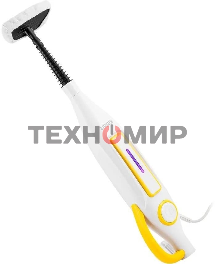 Швабра паровая Kitfort КТ-1097 1250Вт белый/желтый