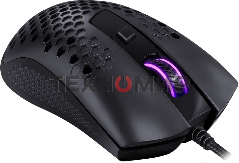 Мышь проводная REDRAGON Storm Basic чёрный, 12400 dpi, USB, кнопки - 5