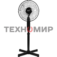 Вентилятор бытовой напольный Rix RSF-3000B, черный