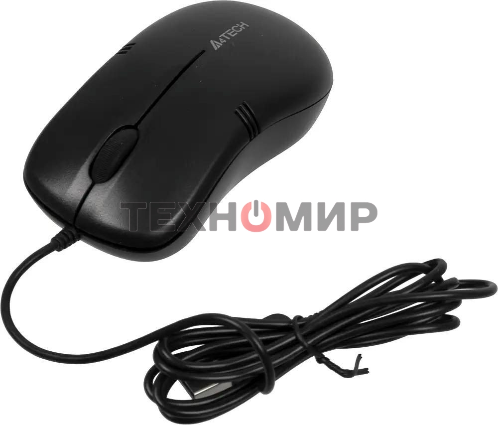 Мышь проводная A4Tech OP-560NU черный, 1200 dpi, USB, кнопки - 3