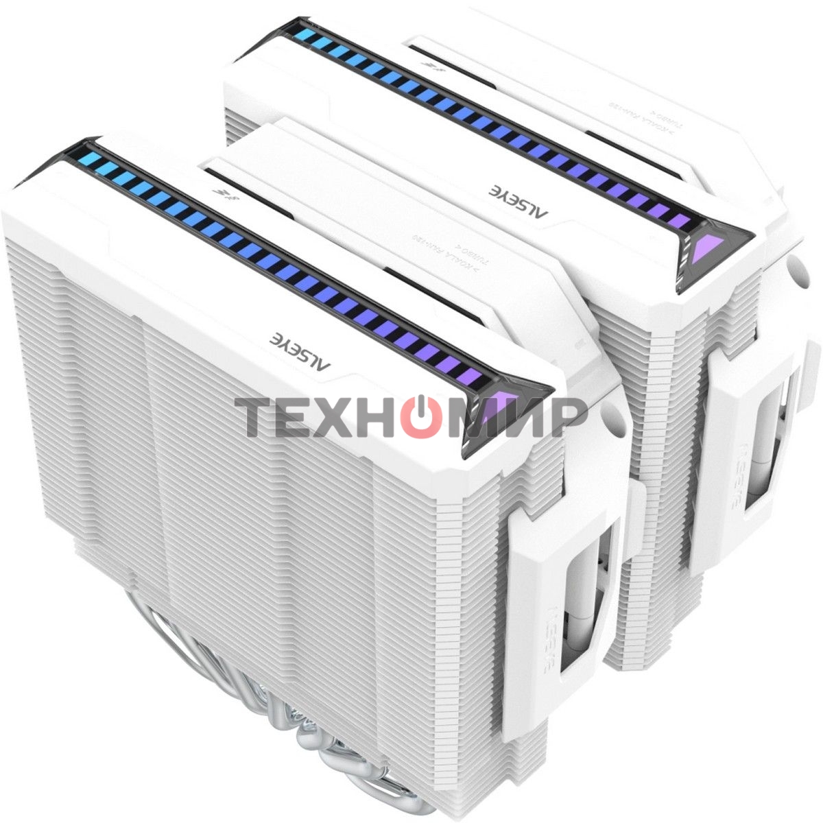 Кулер для процессора Alseye W700-W(USA) белый, 120 мм, алюминий/медь, 2200 об/мин, 35.3 дБ, 4 pin, 230 Вт, 159 мм