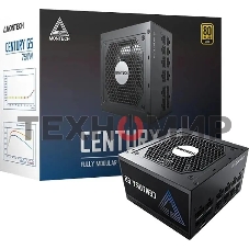 Блок питания Montech ATX 750W CENTURY GOLD G5, 750 Вт, 80 PLUS GOLD, 120 мм, модульный, черный