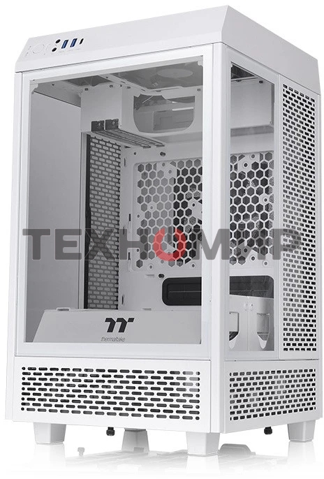 Компьютерный корпус Thermaltake The Tower 100 Snow CA-1R3-00S6WN-00/White/Win/SPCC/Tempered Glass*3