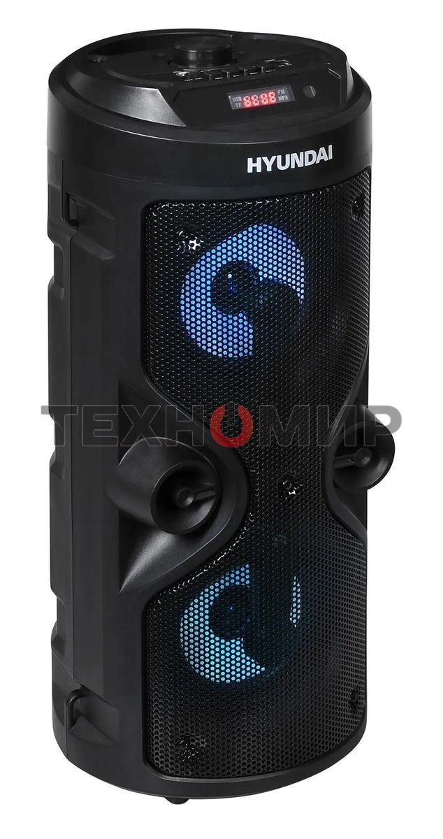 Минисистема Hyundai H-MC150 черный 50Вт/FM/USB/BT/SD/MMC