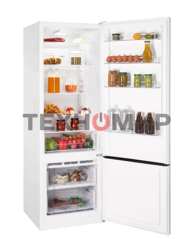 Холодильник Nordfrost NRB 124 W белый двухкамерный 238/70 л морозилка снизу