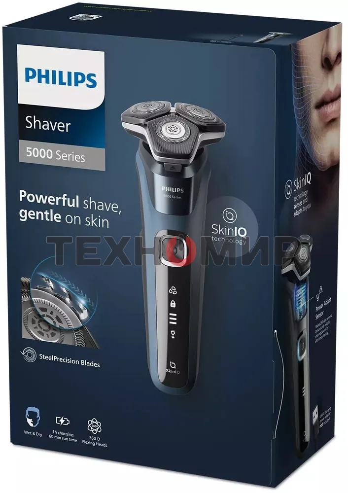 Электробритва Philips S5880/20 черный/синий