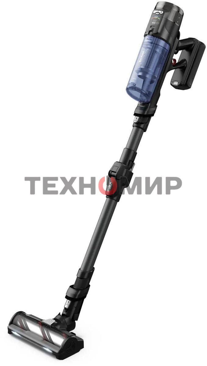 Пылесос вертикальный Tefal X-Force Flex TY9LC1WO 150Вт серый/синий