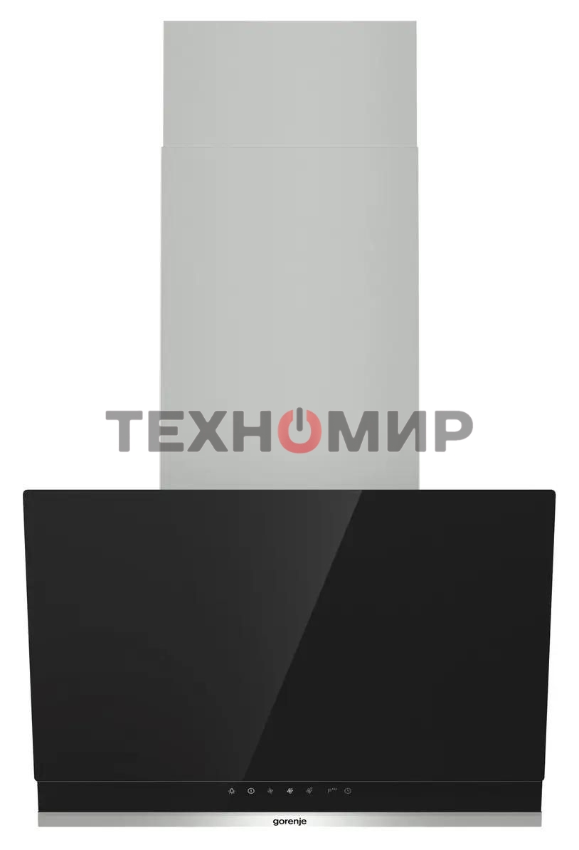 Вытяжка наклонная Gorenje WHI649X21P черный/серебристый, 60 см, 740 куб. м/ч, 67 дБ
