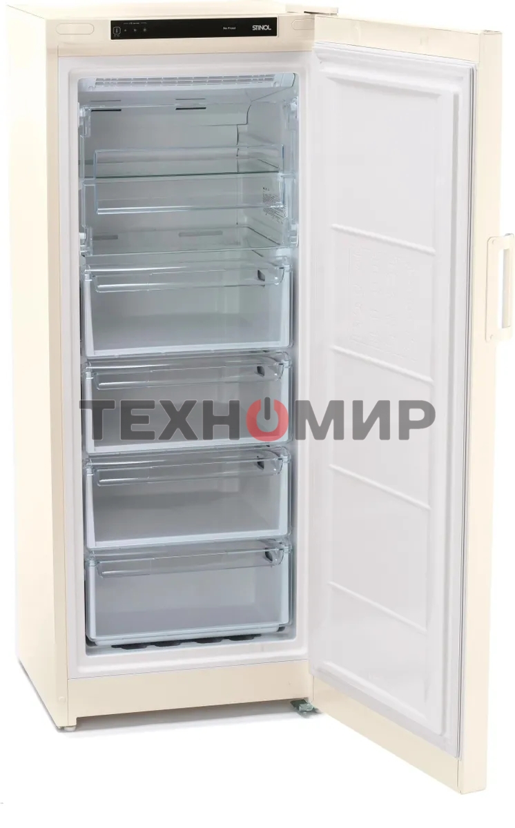 Морозильная камера Stinol STZ 150 EF, бежевый, 204 л, 4 ящика, 2 полки