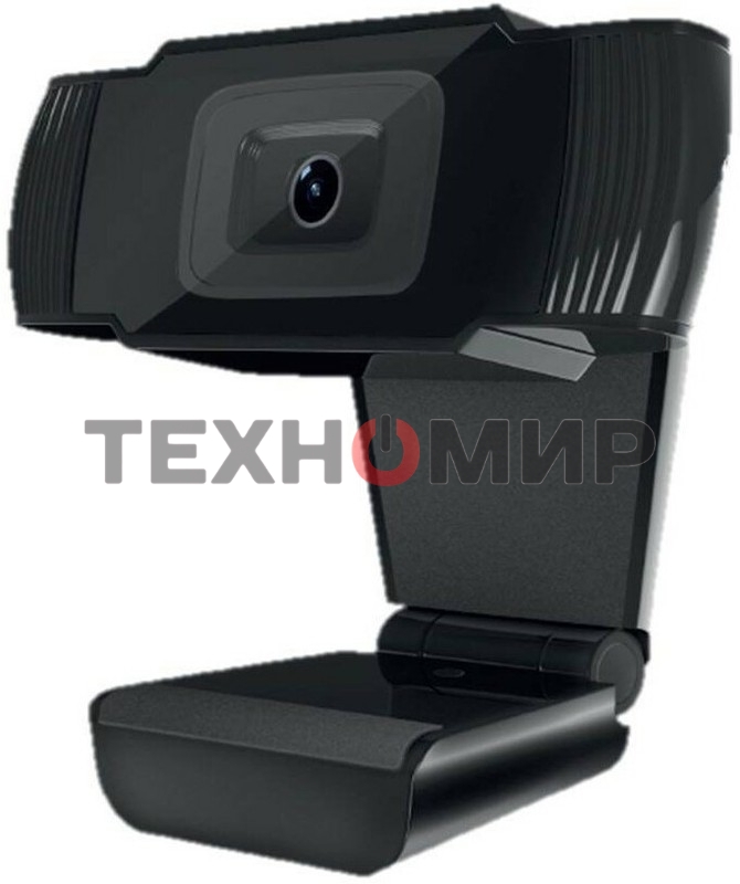 Веб-камера CBR CW 855FHD Black 1920x1080, 30 кадр/с, USB 2.0 Type-A, микрофон, фиксированная фокусировка, угол обзора 75°, крепление на мониторе, кабель 1.8 м