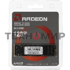 Накопитель SSD AMD Radeon R3MS0120G8, 120Gb, M.2 2280, SATA, R/W 520/450