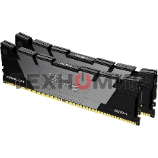 Оперативная память Kingston Fury Renegade, DDR4, 16GB (2x8GB), 4800MHz, CL19, DIMM, с радиатором, черный