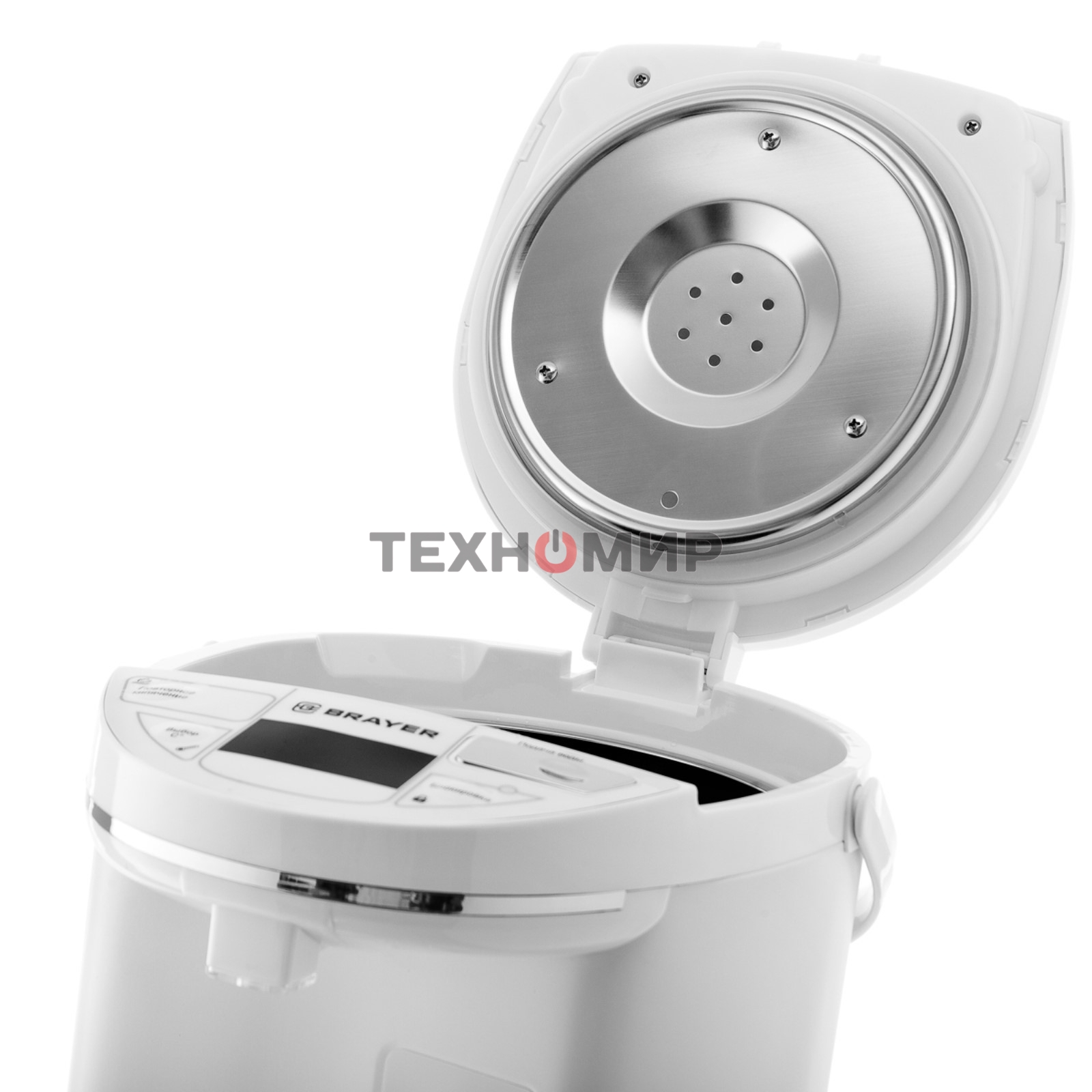 Термопот BRAYER 1091BR-WH, 1450 Вт, 5,5 л, 2 спос.подач.воды, LCD-дисп, поддерж.темпер,блокировка