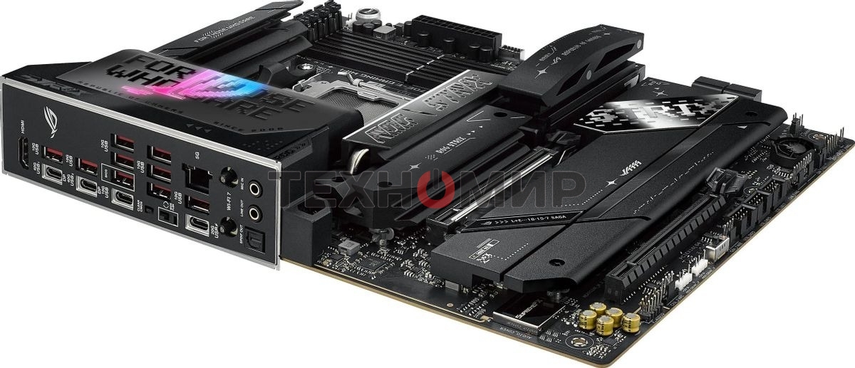 Материнская плата ASUS ROG STRIX X870E-E GAMING WIFI, AM5, AMD X870E, 4xDDR5, 4xSATA, 5xM.2, 1xPCI-E 5.0 x16, 1xPCI-E 4.0 x4, 1xHDMI, 1xUSB-C 3.2 Gen 2, 1xUSB-C 3.2 Gen 2x2, 2xUSB-C 4.0, 1x 5Gb LAN, 9xUSB-A 3.2 Gen 2, 2x3.5 мм, TOSLINK, 1xWi-Fi 7, ATX