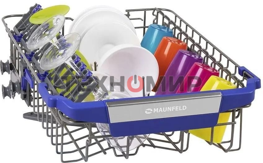 Встраиваемая посудомоечная машина Maunfeld MLP-08IMR, белый/черный, 44.5 см, 10 компл., 47 дБ, класс A++