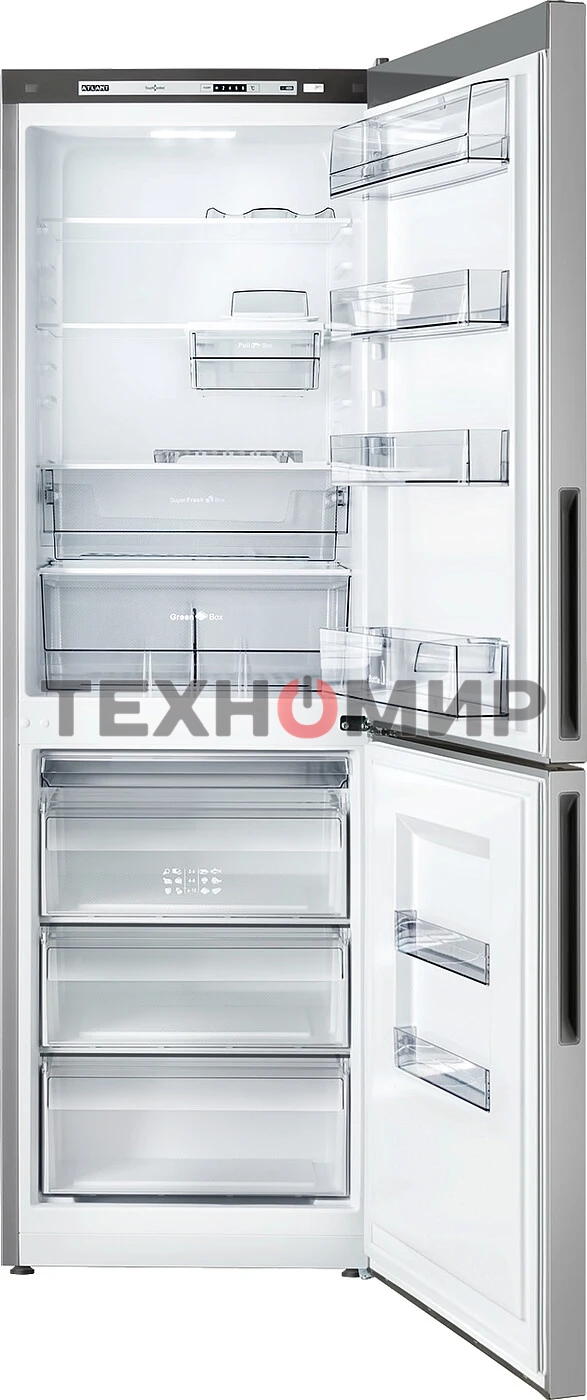 Холодильник Atlant XM-4621-181 серебристый двухкамерный 205/119л морозилка снизу