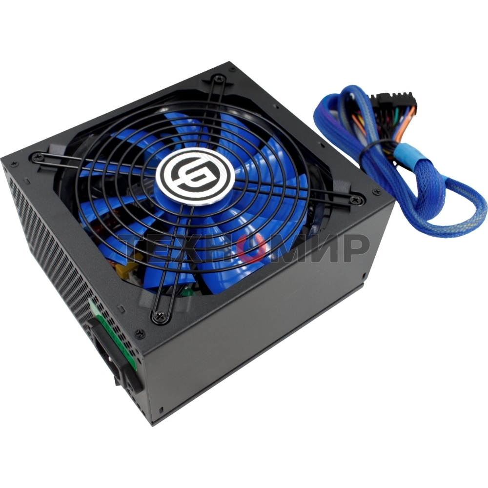 Блок питания Ginzzu MC600, 600Вт, 80 PLUS Bronze, 140мм, модульный, черный