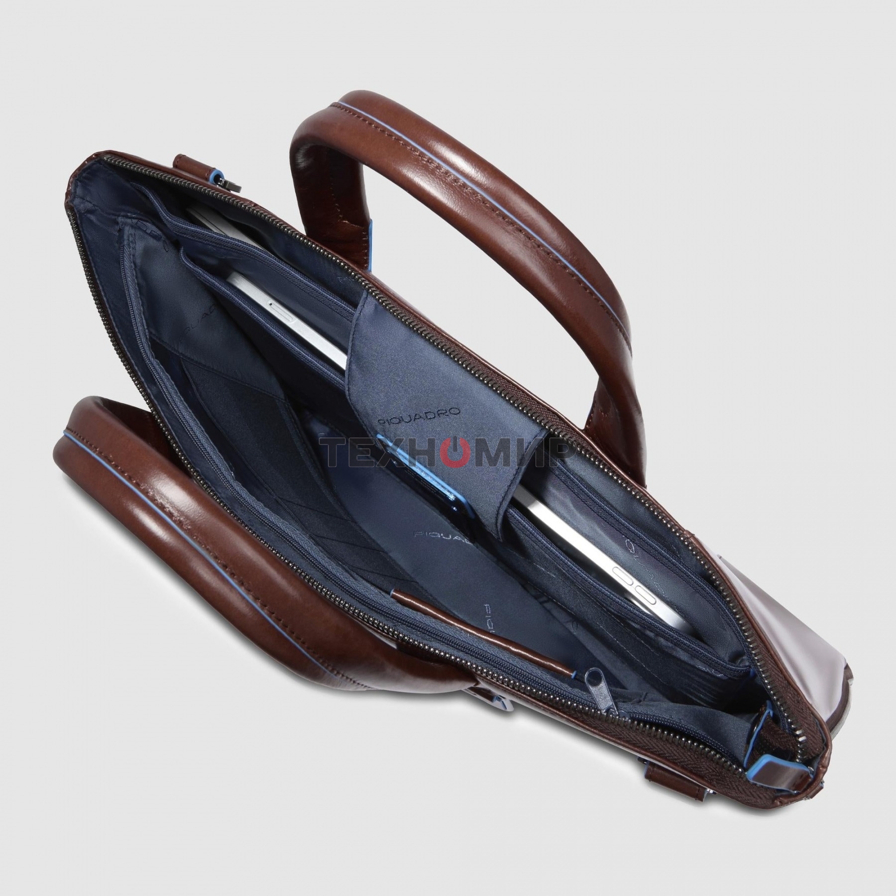 Сумка для ноутбука Piquadro Blue Square CA4021B2/MO коричневый натур.кожа