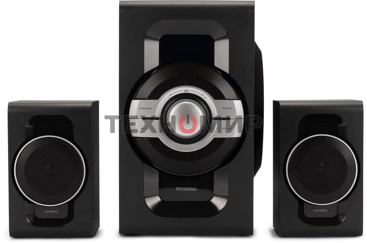Микросистема Hyundai H-MS1403 черный 60Вт FM USB BT SD