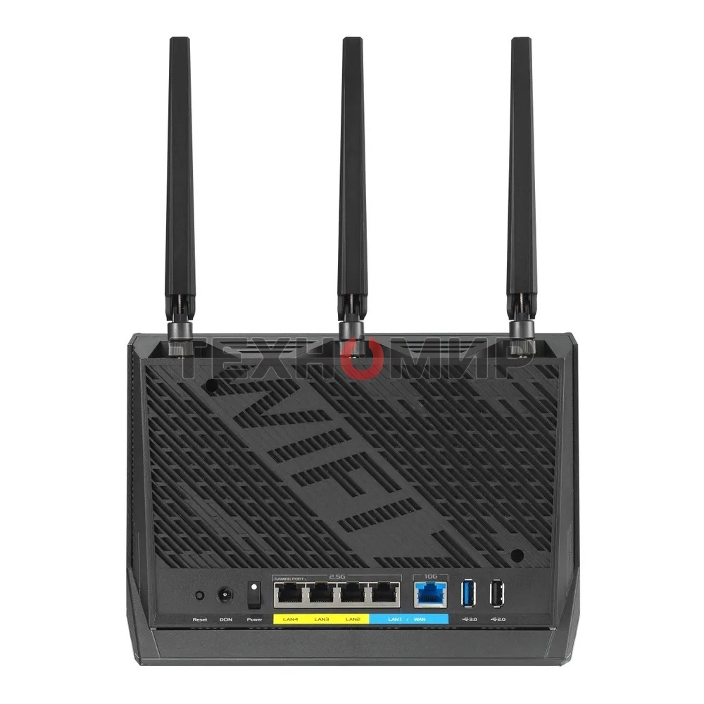 Маршрутизатор ASUS RT-BE86U, черный/красный, 90IG08W0-MO9A0V