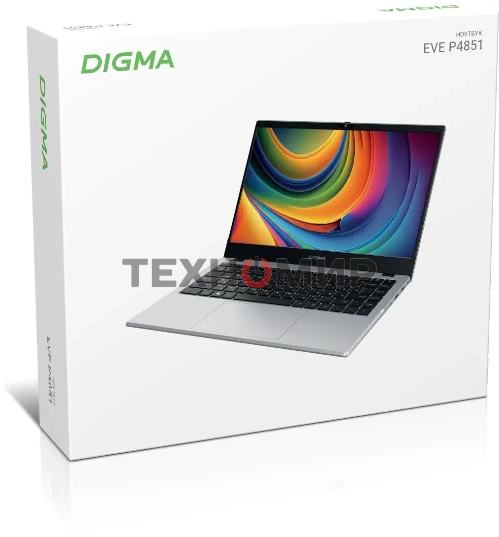 Ноутбук Digma EVE P4851 N-series N200 8Gb SSD256Gb Intel UHD Graphics 14
