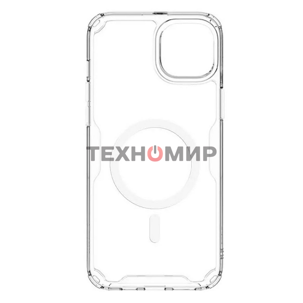 Чехол Nature TPU Pro Magnetic Case, белый, (AP IP15 Plus)