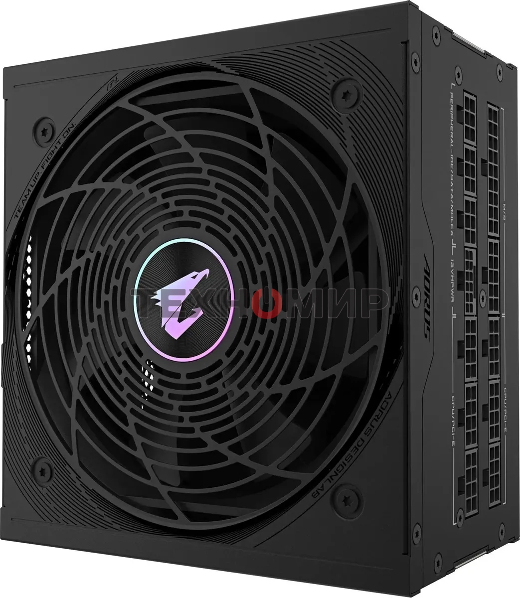 Блок питания Gigabyte ATX 1000W GP-AE1000PM PG5 Gen.5 80 PLUS platinum (20+4pin) APFC 120мм fan 16xSATA Cab Manag RTL