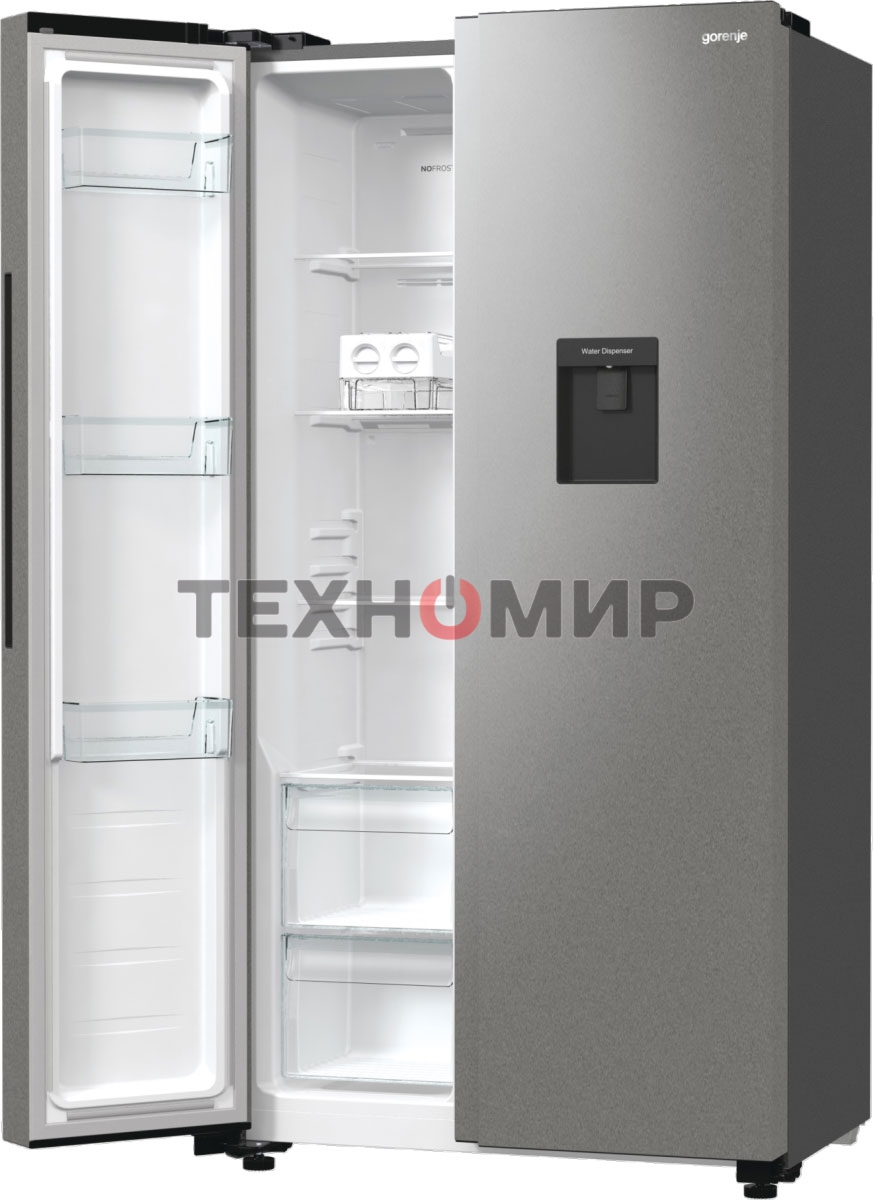 Холодильник Gorenje NRR9185EAXLWD двухкамерный серебристый мат. инвертер