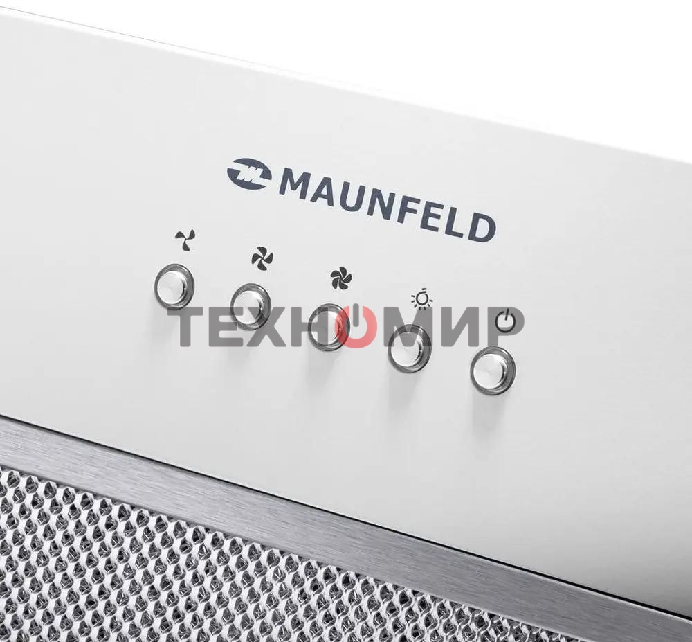 Вытяжка встраиваемая Maunfeld Trapeze 602M белый, 60 см, 1150 куб. м/ч, 54 дБ