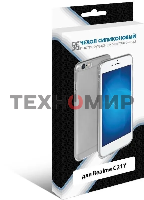 Чехол (клип-кейс) DF для Realme C21y rmCase-08 прозрачный