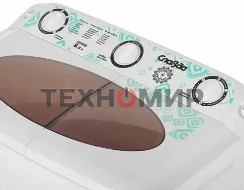 Стиральная машина Славда WS-80PET белый, загрузка вертикальная 8 кг, 1350 об/мин, класс А