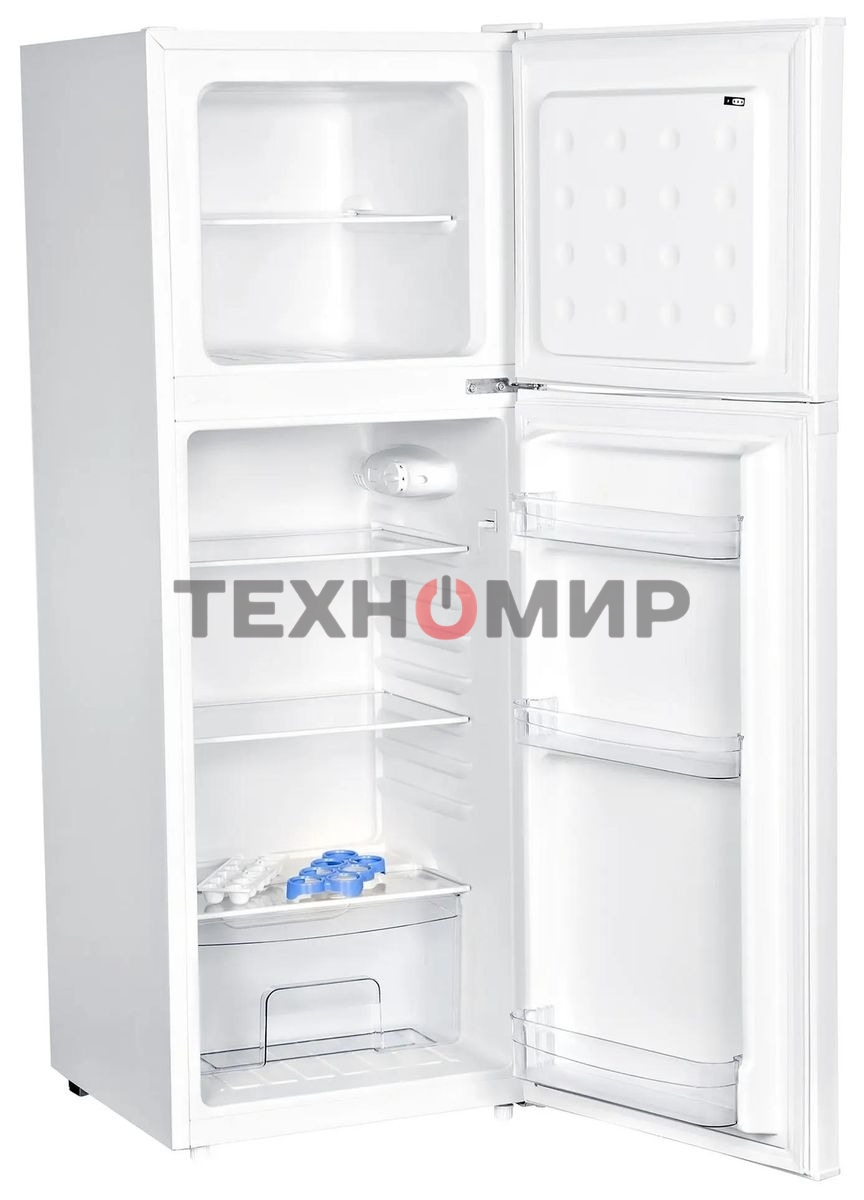 Холодильник Hyundai CT1551WT белый двухкамерный 98/33л морозилка сверху