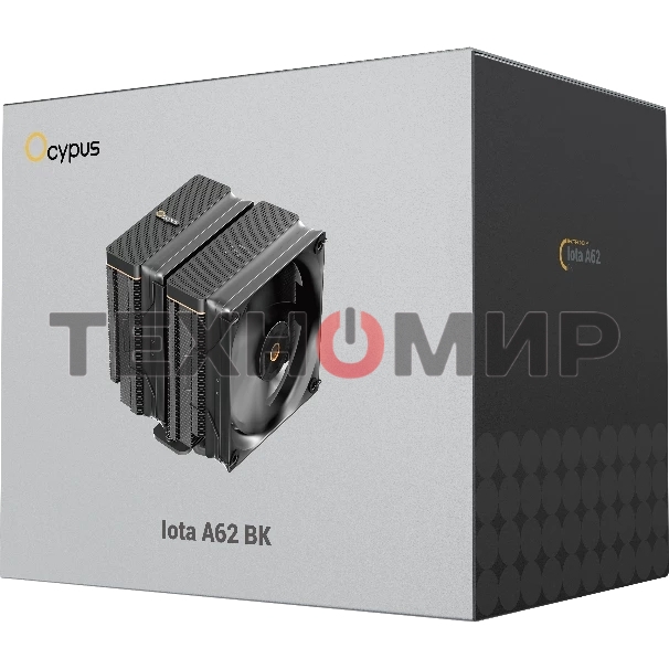 Кулер Ocypus Iota A62 BK Iota-A62-BK черный 120мм алюминий+медь 2000rpm 29db 4-pin 260W 158мм