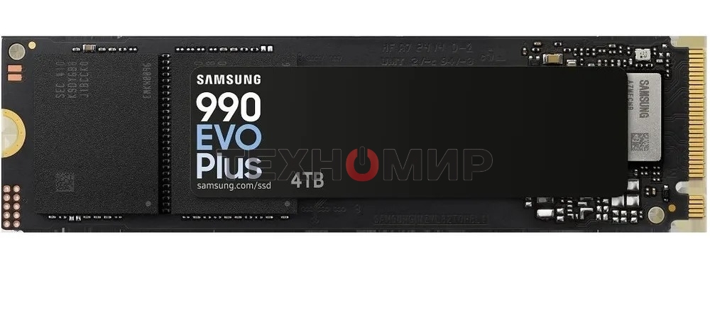 Накопитель SSD Samsung 990 EVO Plus, 1024 Gb, M.2 2280, PCIe 4.0 x4, NVMe, R/W 7150/6300