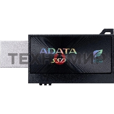 Внешний SSD ADATA SC730, 1TB, USB 3.2 Gen 2 Type-A/Type-C, R/W 600/600, черный