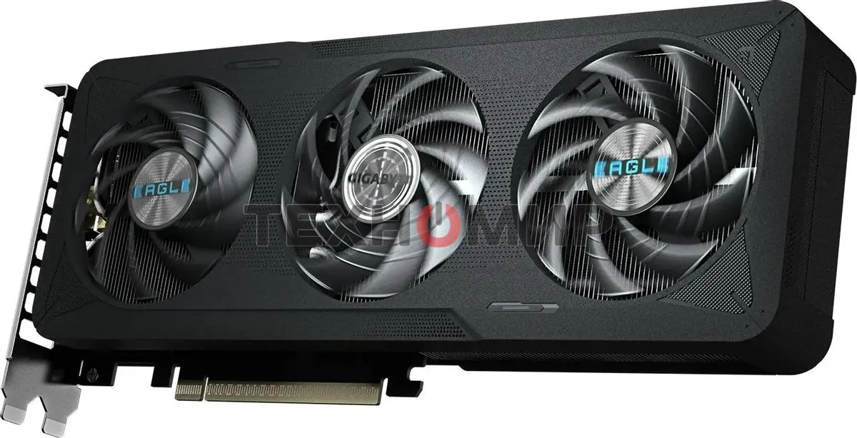 Видеокарта Gigabyte GeForce RTX 5060 Ti Eagle Max OC, NVIDIA RTX 5060 Ti, 8 ГБ GDDR7, 128 бит, PCI-e 5.0, 1xHDMI, 3xDP, 2617 МГц