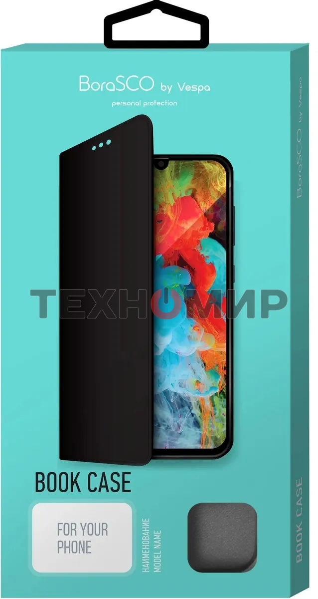 Чехол (флип-кейс) BORASCO Book Case, для ZTE Blade A31 Plus, черный