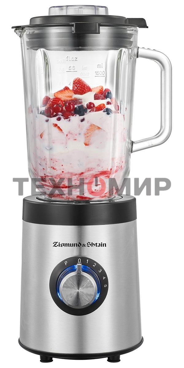 Блендер стационарный Zigmund & Shtain BS-481 D 1200 Вт, металлик