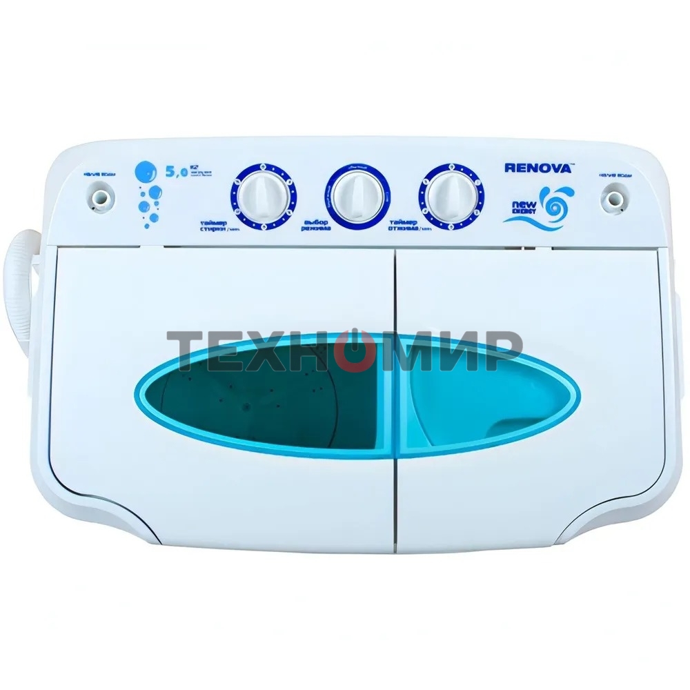 Стиральная машина Renova WS-50РЕТ белый, загрузка вертикальная 5 кг, 1350 об/мин., класс: А+