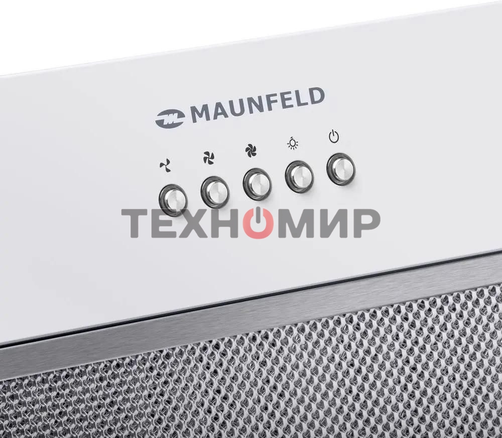 Вытяжка встраиваемая Maunfeld Trapeze 602M белый, 60 см, 1150 куб. м/ч, 54 дБ