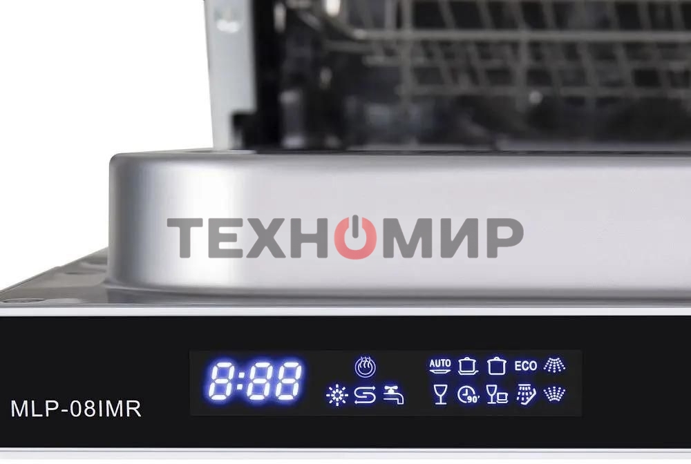 Встраиваемая посудомоечная машина Maunfeld MLP-08IMR, белый/черный, 44.5 см, 10 компл., 47 дБ, класс A++