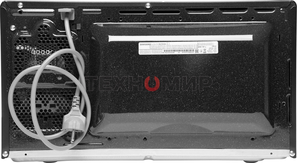 Микроволновая печь Samsung MS23T5018AK/BW черный, 23 л, 800 Вт, переключатели - сенсор
