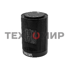 Тепловентилятор керамический Denzel DTFC-1200, черный, 600/1200 Вт, 12 м2, 3 режима, термостат