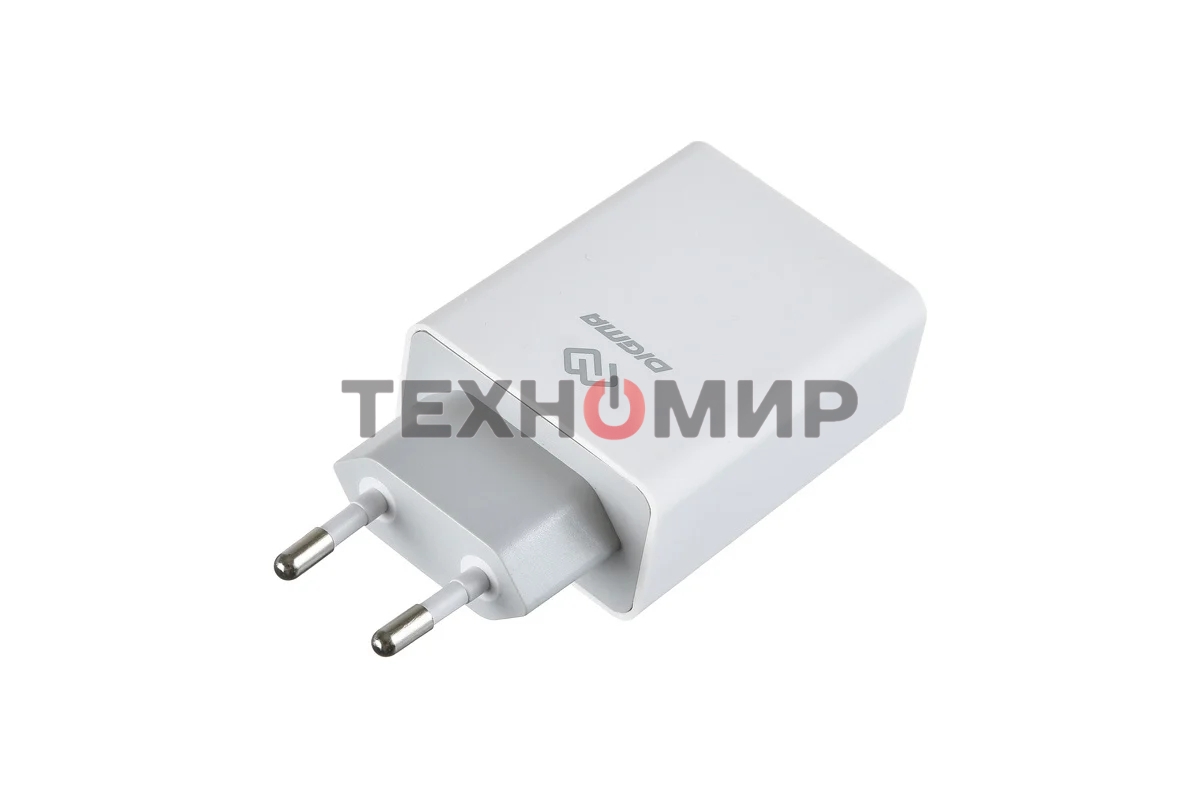 Сетевое зарядное устройство Digma DGWC-3U-5A-WG 5A универсальное белый